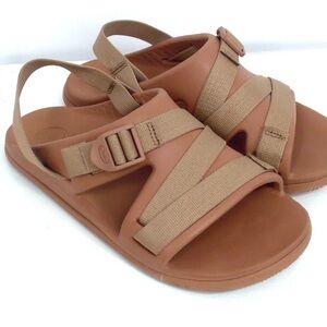 Chaco Women's Chillos Slide Sandals Blush/ Tan Adjustable Straps Size 8 WomenUS